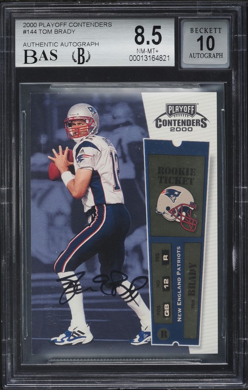 Tom Brady 2000 Playoff Contenders #144