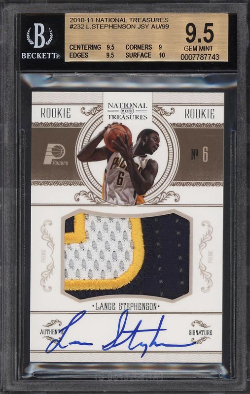 2.10 Lance Stephenson 2010 Panini National Treasures  232  88/99