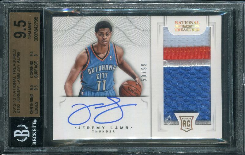 1.12 Jeremy Lamb 2012 Panini National Treasures  162  59/99