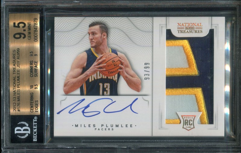 1.26 Miles Plumlee 2012 Panini National Treasures  176  93/99