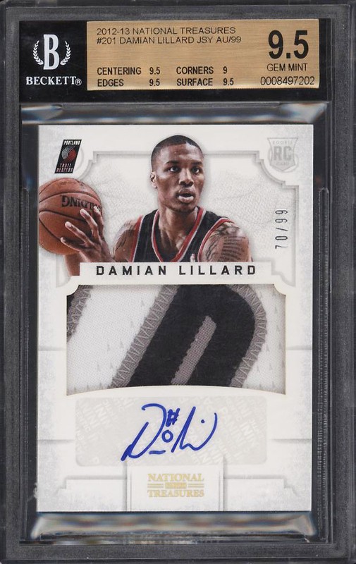1.6 Damian Lillard 2012 Panini National Treasures  201  70/99