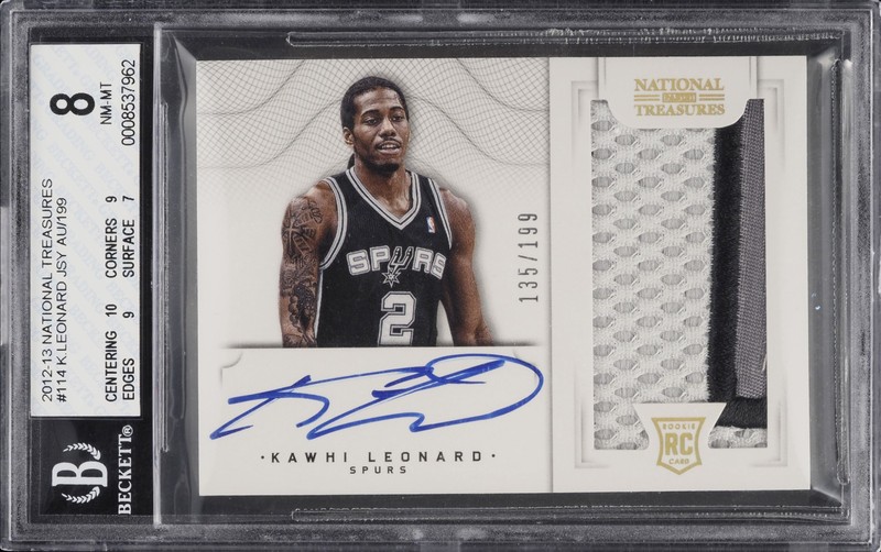 1.15 Kawhi Leonard 2012 Panini National Treasures  114  135/199