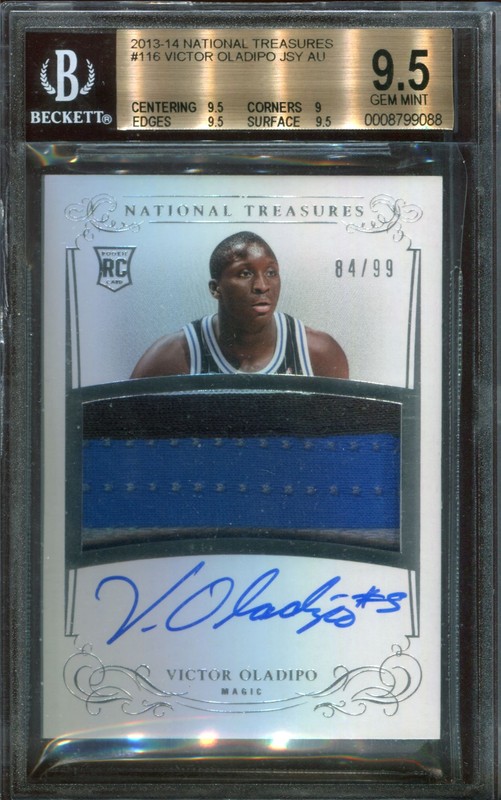 1.2 Victor Oladipo 2013 Panini National Treasures  116  84/99