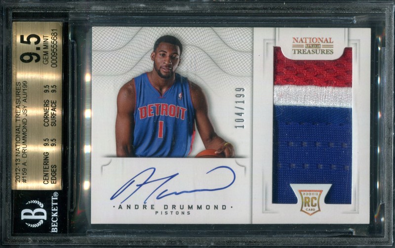 1.9 Andre Drummond 2012 Panini National Treasures  159  104/99