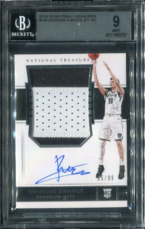 2.10 Rodions Kurucs 2018 Panini National Treasures  149  95/99