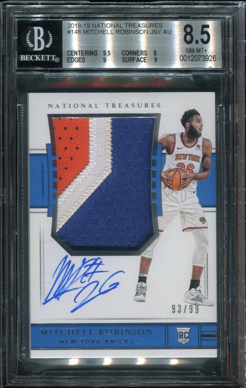 2.6 Mitchell Robinson 2018 Panini National Treasures  148  93/99