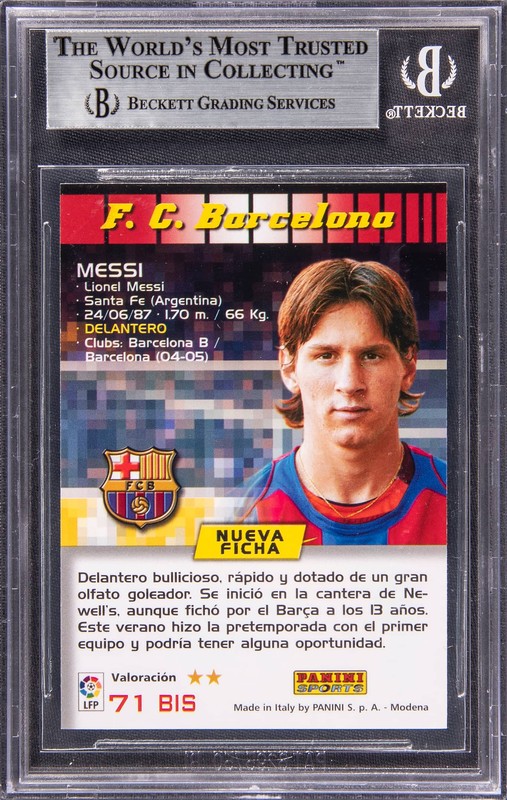Lionel Messi 2004 Panini Megacracks #71BIS