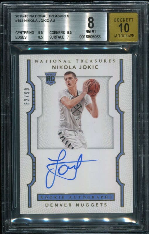 2.11 Nikola Jokic 2015 Panini National Treasures  152  62/99