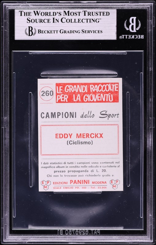 Eddy Merckx 1966 Panini Campioni Dello Sport #260