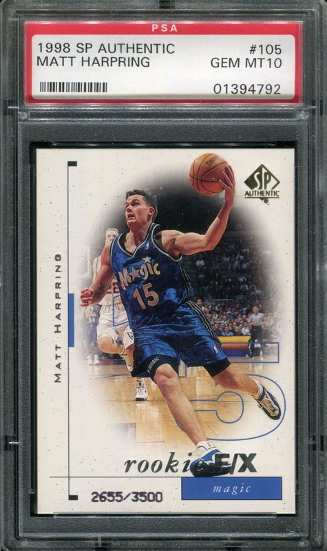 1.15 Matt Harpring 1998 Upper Deck SP Authentic  105  2655/3500