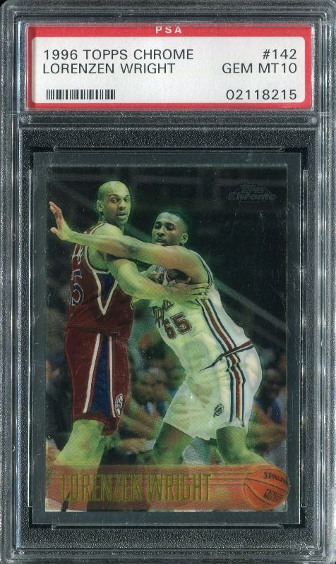 1.7 Lorenzen Wright 1996 Topps Chrome  142 
