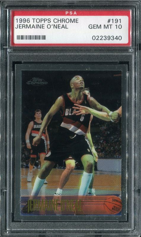 1.17 Jermaine O'Neal 1996 Topps Chrome  191 