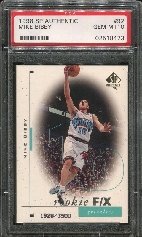 1.2 Mike Bibby 1998 Upper Deck SP Authentic  92  1928/3500
