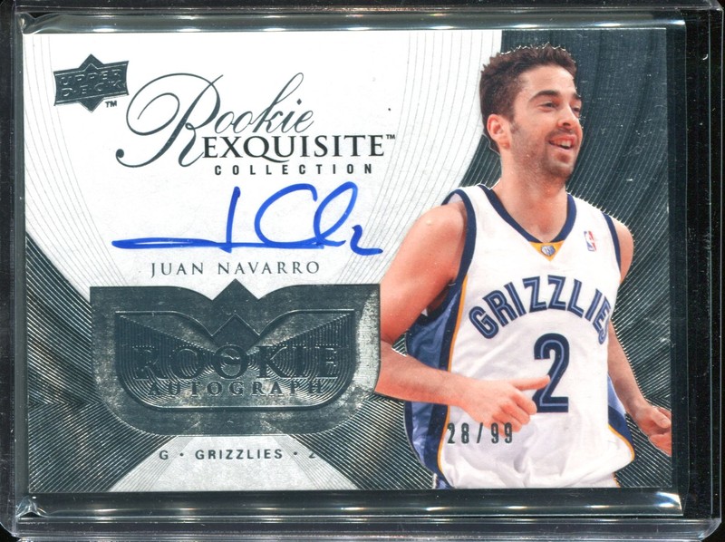 2.11 Juan Navarro 2007 Upper Deck Exquisite Collection Rookies 100  28/99