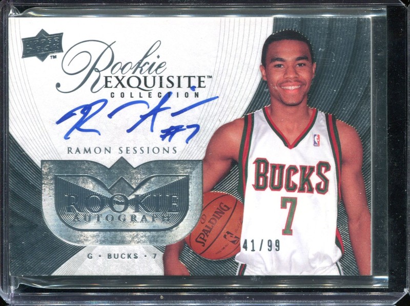 2.26 Ramon Sessions 2007 Upper Deck Exquisite Collection Rookies 102  41/99