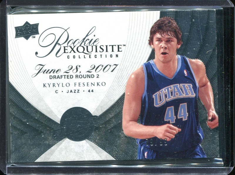 2.8 Kyrylo Fesenko 2007 Upper Deck Exquisite Collection Rookies 107  79/99