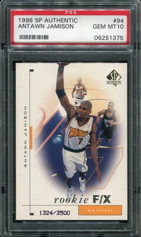 1.4 Antawn Jamison 1998 Upper Deck SP Authentic  94  1324/3500