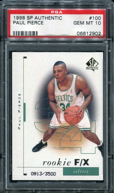 1.10 Paul Pierce 1998 Upper Deck SP Authentic  100  913/3500