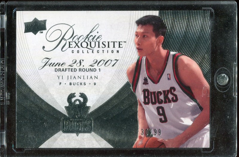 1.6 Yi Jianlian 2007 Upper Deck Exquisite Collection Rookies 108  30/99