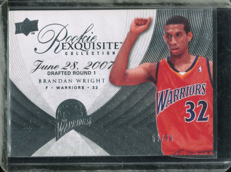 1.8 Brandan Wright 2007 Upper Deck Exquisite Collection Rookies 109  59/99