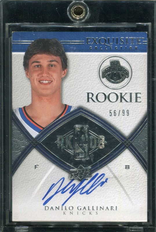 1.6 Danilo Gallinari 2008 Upper Deck Exquisite Collection Rookies 100  56/99