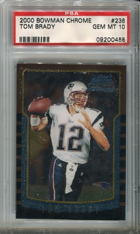 Tom Brady 2000 Bowman Chrome #236
