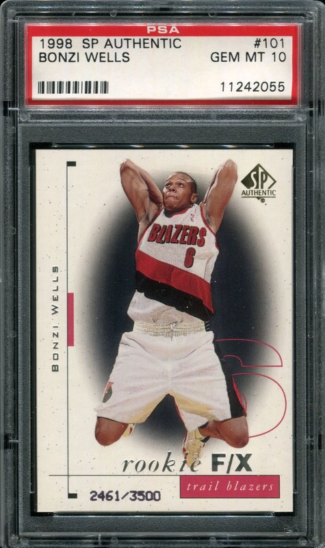 1.11 Bonzi Wells 1998 Upper Deck SP Authentic  101  2461/3500