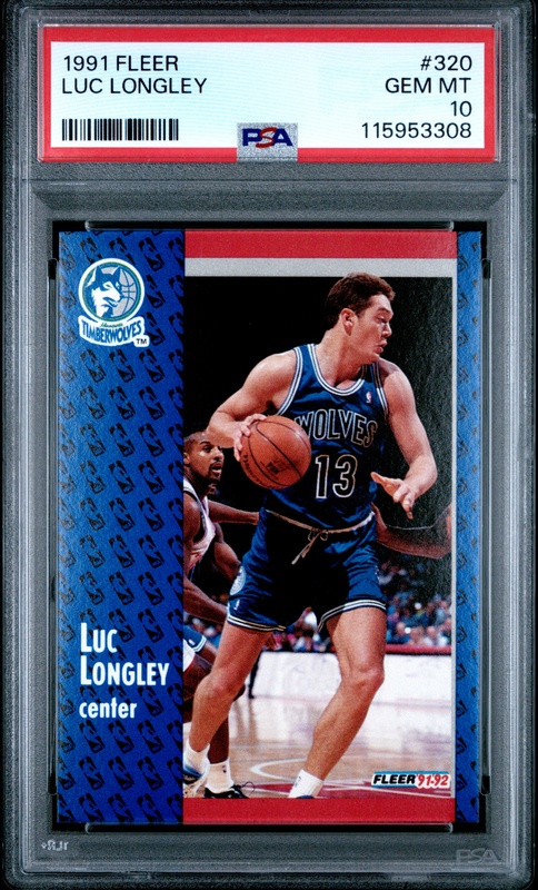 Luc Longley 1991 Fleer #320
