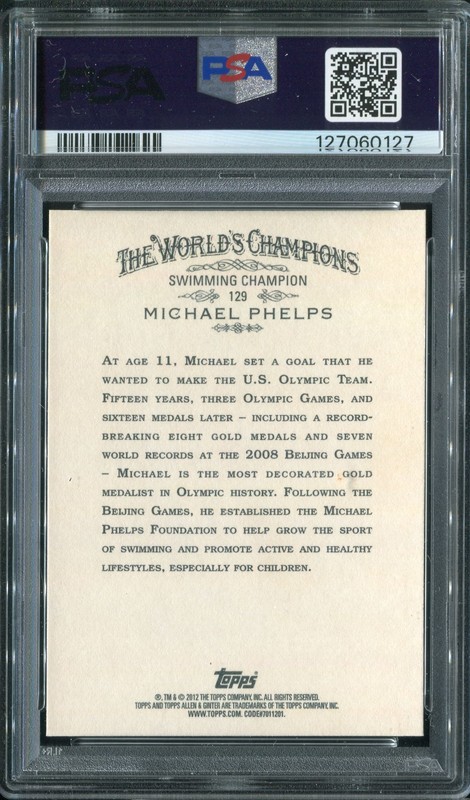 Michael Phelps 2012 Topps Allen & Ginter #129
