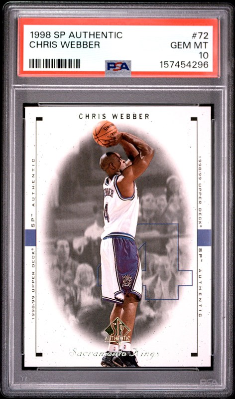 Chris Webber 1998 Upper Deck SP Authentic #72