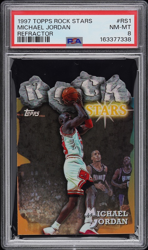 Michael Jordan 1997 Topps Rock Stars Refractor #RS1