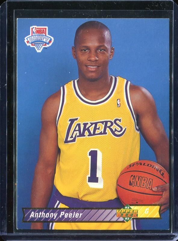 1.15 Anthony Peeler 1992 Upper Deck  11 