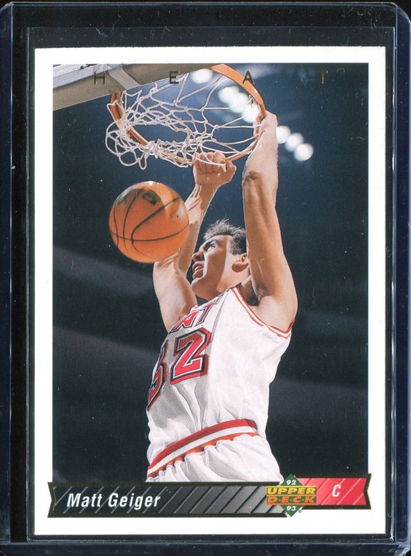 2.15 Matt Geiger 1992 Upper Deck  381 