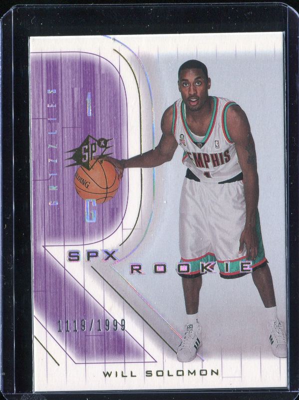 2.4 Will Solomon 2001 Upper Deck SPx  132  1119/1999