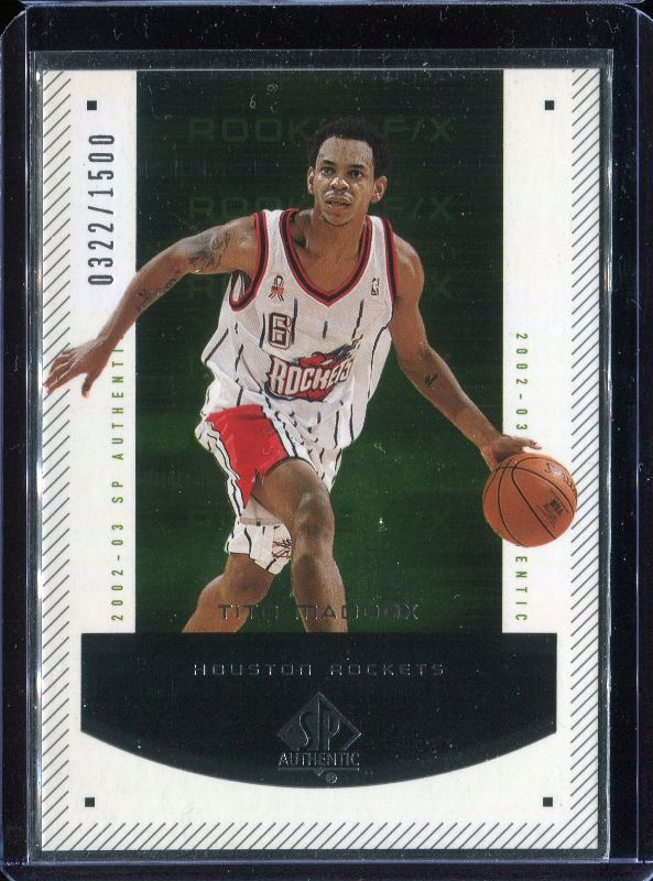2.9 Tito Maddox 2002 Upper Deck SP Authentic  194  322/1500
