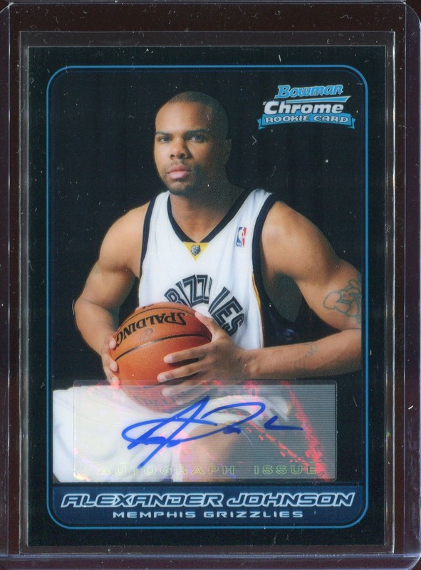 2.15 Alexander Johnson 2006 Bowman Chrome  142 