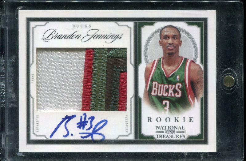 1.10 Brandon Jennings 2009 Panini National Treasures  209  98/99