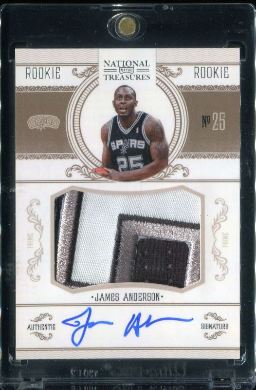 1.20 James Anderson 2010 Panini National Treasures  219  16/99