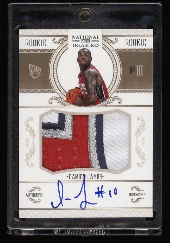 1.24 Damion James 2010 Panini National Treasures  222  4/99