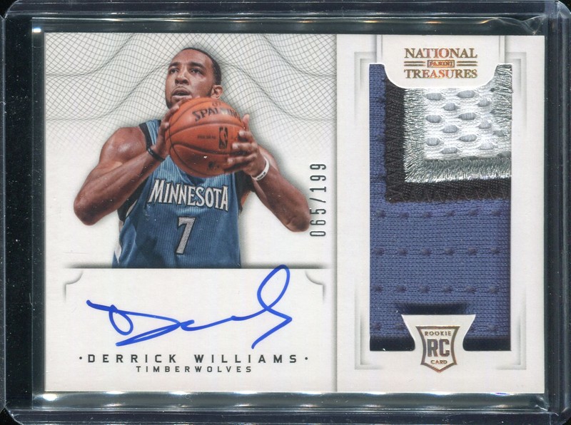1.2 Derrick Williams 2012 Panini National Treasures  102  65/199