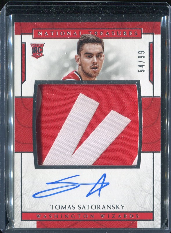 2.2 Tomas Satoransky 2016 Panini National Treasures  150  54/99