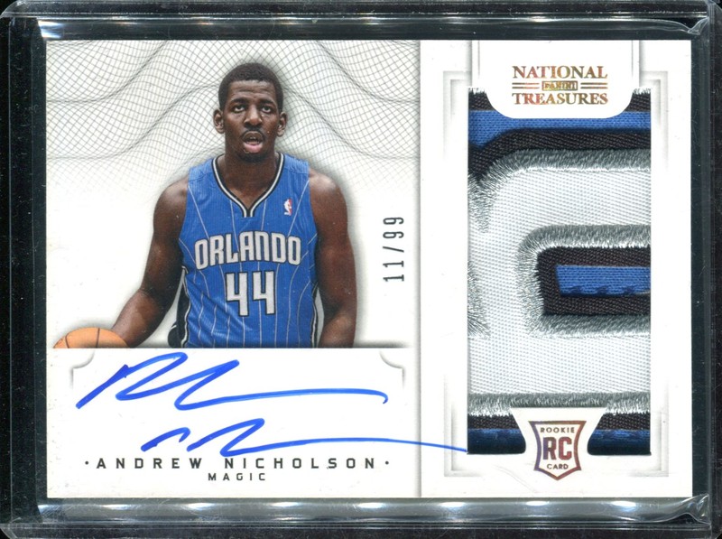 1.19 Andrew Nicholson 2012 Panini National Treasures  169  11/99