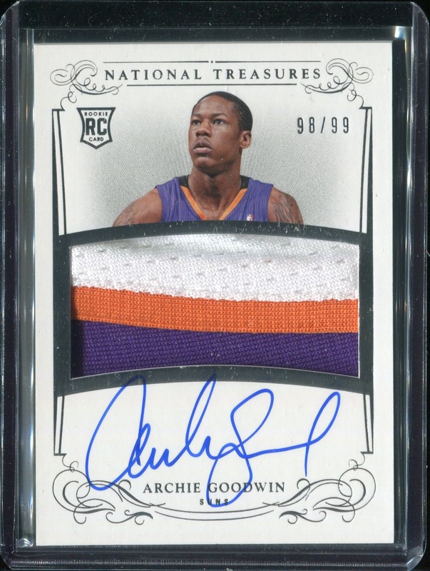1.29 Archie Goodwin 2013 Panini National Treasures  133  98/99