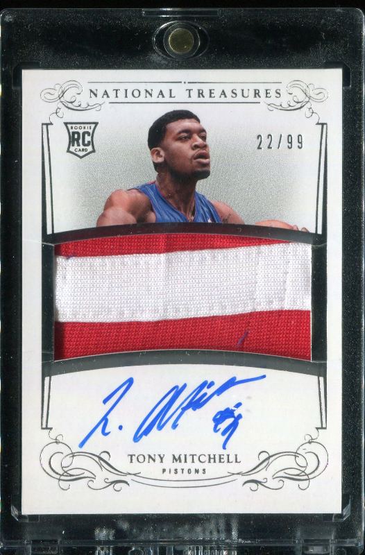 2.7 Tony Mitchell 2013 Panini National Treasures  105  22/99