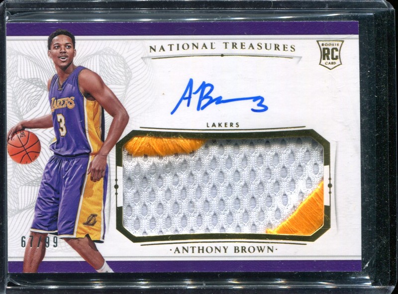 2.4 Anthony Brown 2015 Panini National Treasures  132  67/99
