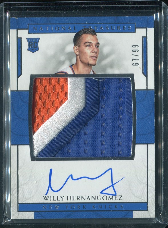 2.5 Willy Hernangomez 2016 Panini National Treasures  132  67/99