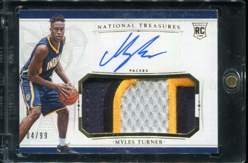 1.11 Myles Turner 2015 Panini National Treasures  111  4/99
