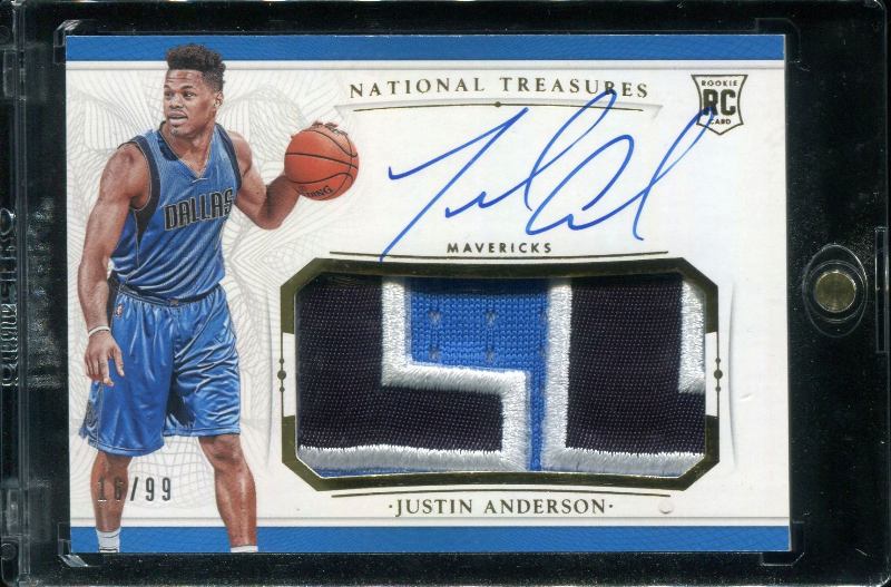 1.21 Justin Anderson 2015 Panini National Treasures  121  16/99