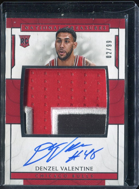 1.14 Denzel Valentine 2016 Panini National Treasures  107  2/99