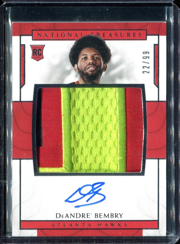 1.21 DeAndre' Bembry 2016 Panini National Treasures  101  22/99